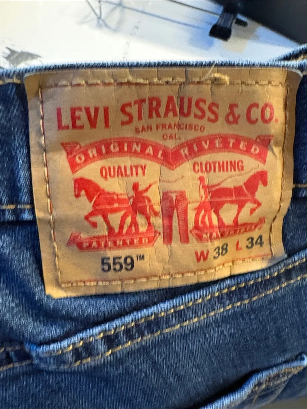 Levi's Men's Straight Jeans - Medium Blue Denim